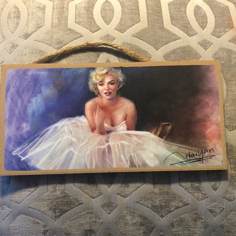 Marilyn Monroe Art Print on Wood